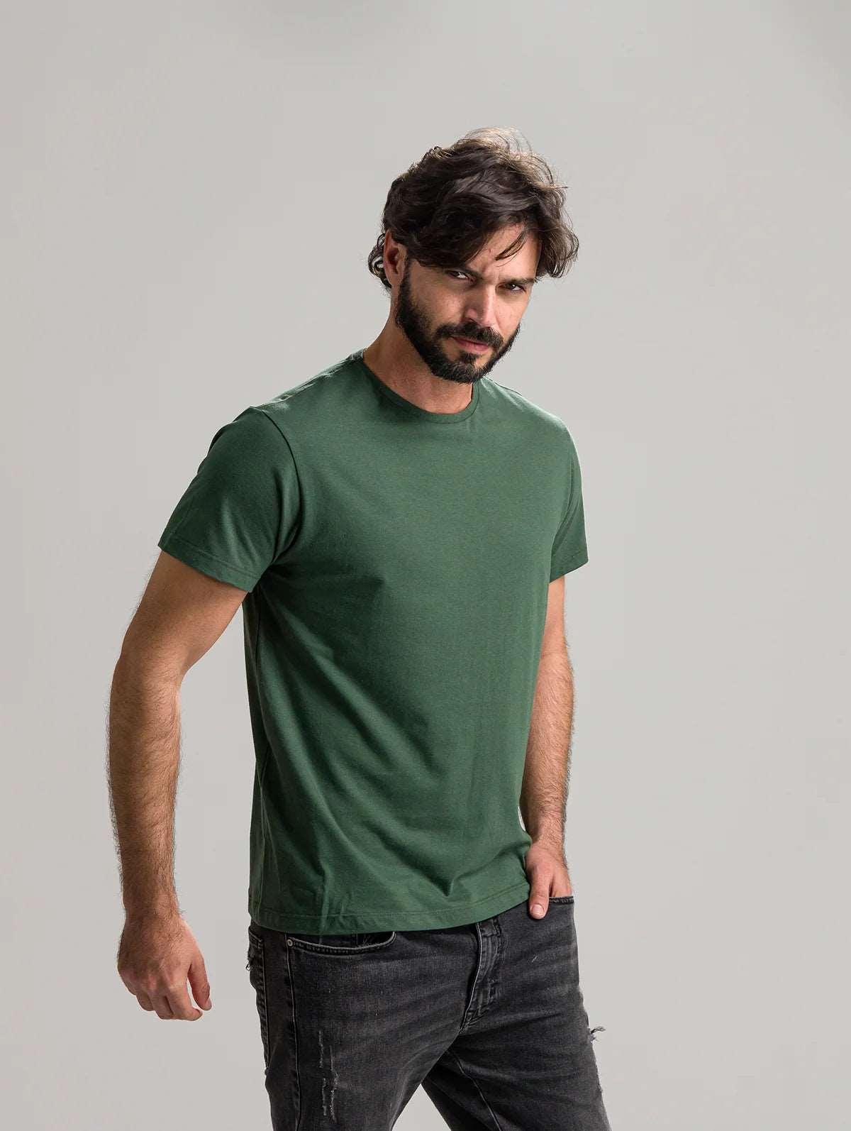 Camiseta Básica Verde Militar Kessler - Kessler